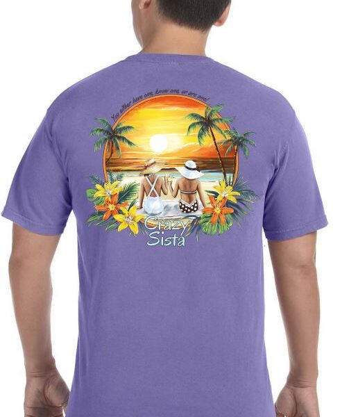Crazy Sista Sunset Tee