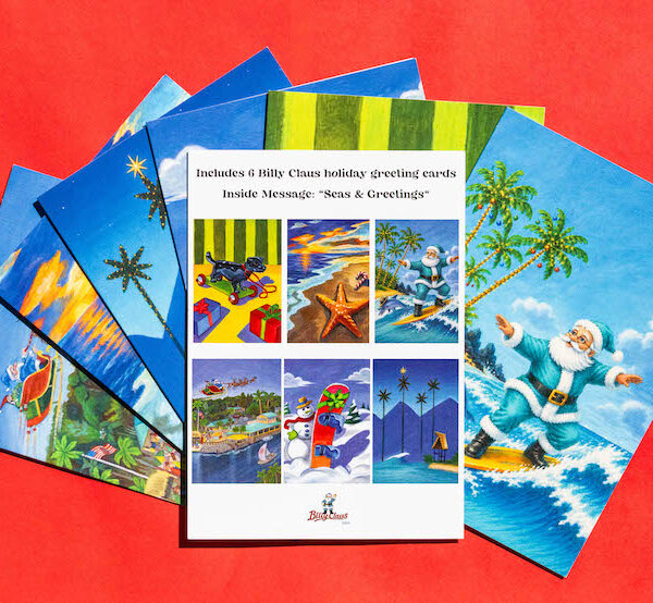 Billy Claus Christmas Card Set (Set of 6)